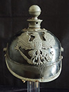 Kaiser era enlisted Prussian infantry pickelhaube with zinc wappenshild and ball top